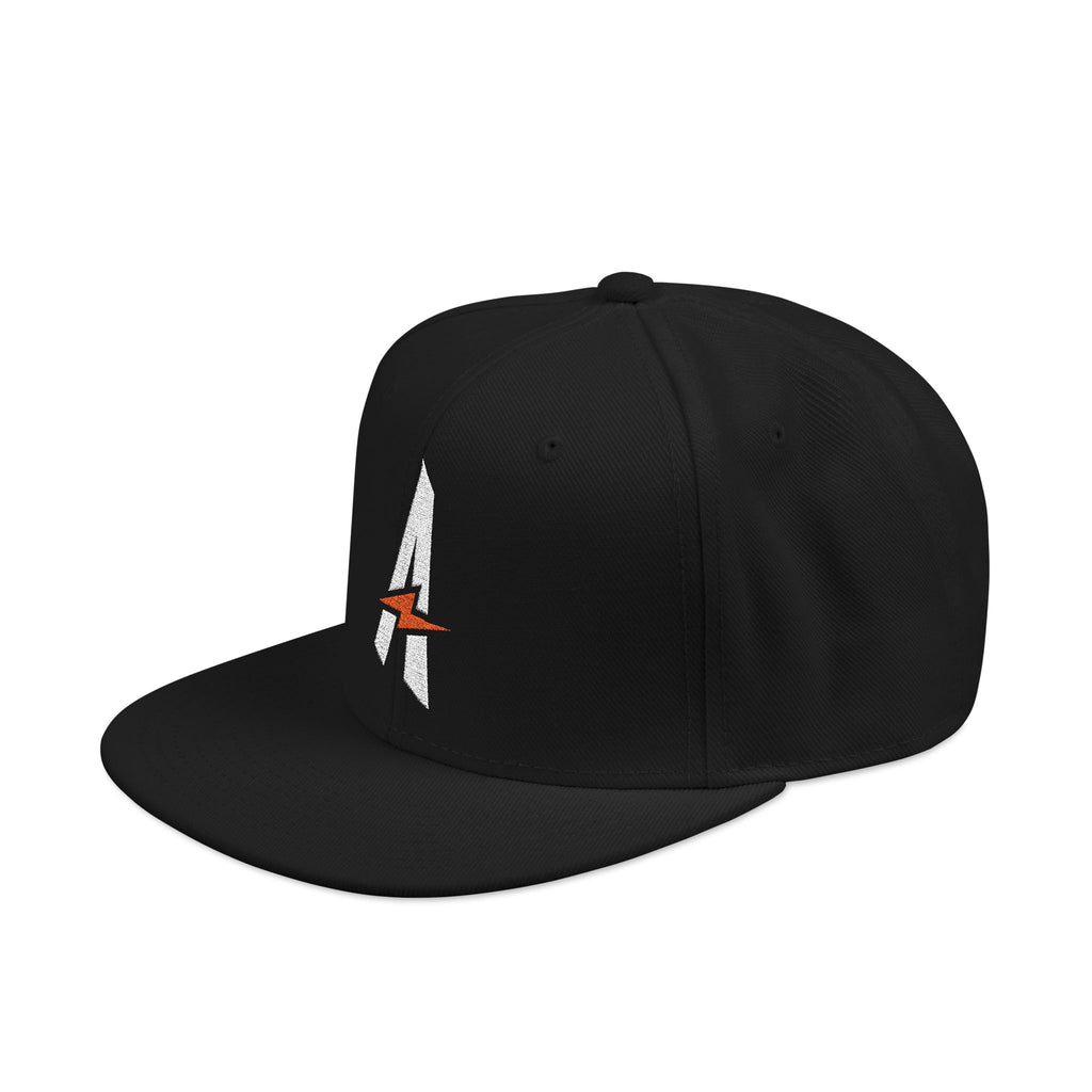 Embroidered "Bolt A" Snapback Hat
