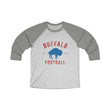 Load image into Gallery viewer, Buffalo Football Est. 1960 Unisex Tri-Blend 3\4 Raglan Tee
