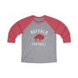 Load image into Gallery viewer, Buffalo Football Est. 1960 Unisex Tri-Blend 3\4 Raglan Tee
