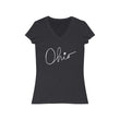 Load image into Gallery viewer, Ohio Love Women's Jersey V-Neck Tee

