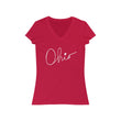 Load image into Gallery viewer, Ohio Love Women's Jersey V-Neck Tee
